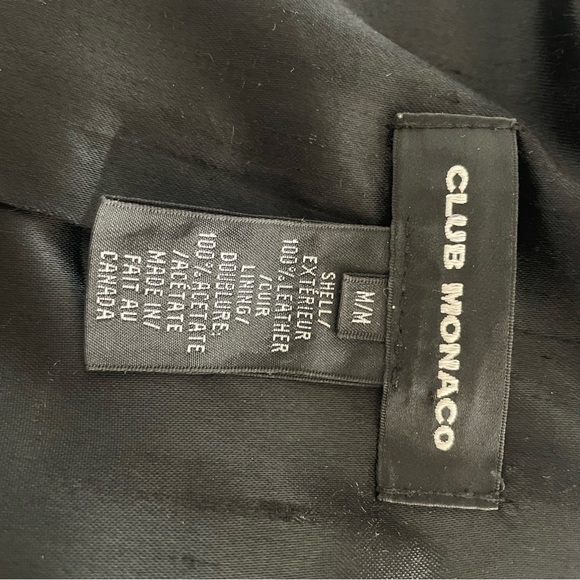 Vintage Club Monaco Leather Jacket - Picture 5 of 5